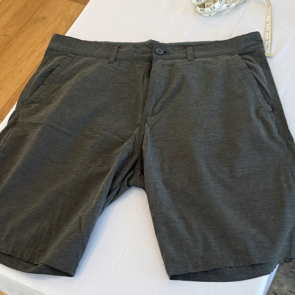 Burnside Charcoal Flat Front Shorts